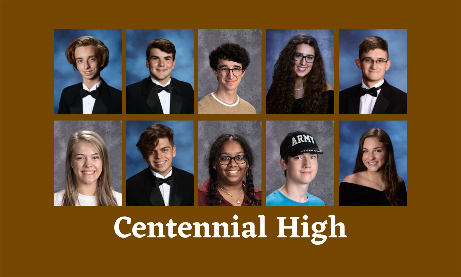 Centennial All-State choir students 